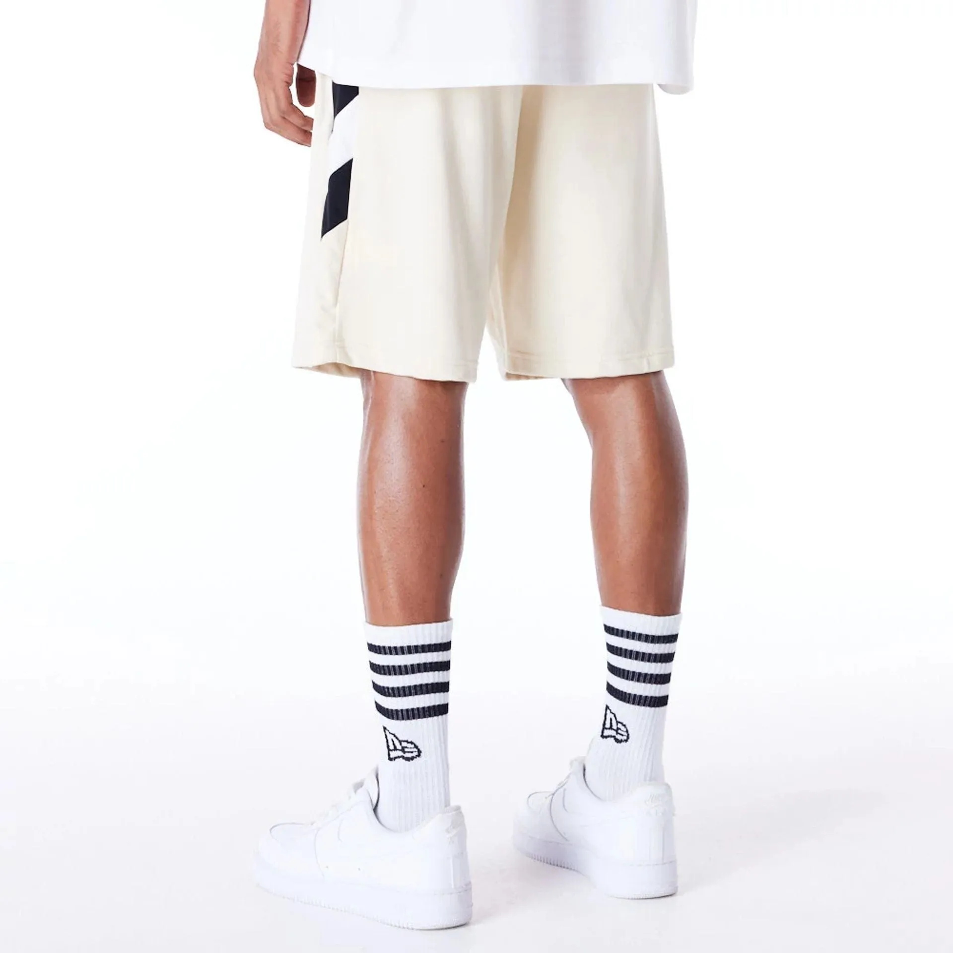 Run Ready Handmade Boston Celtics NBA Panel Stone Oversized Shorts