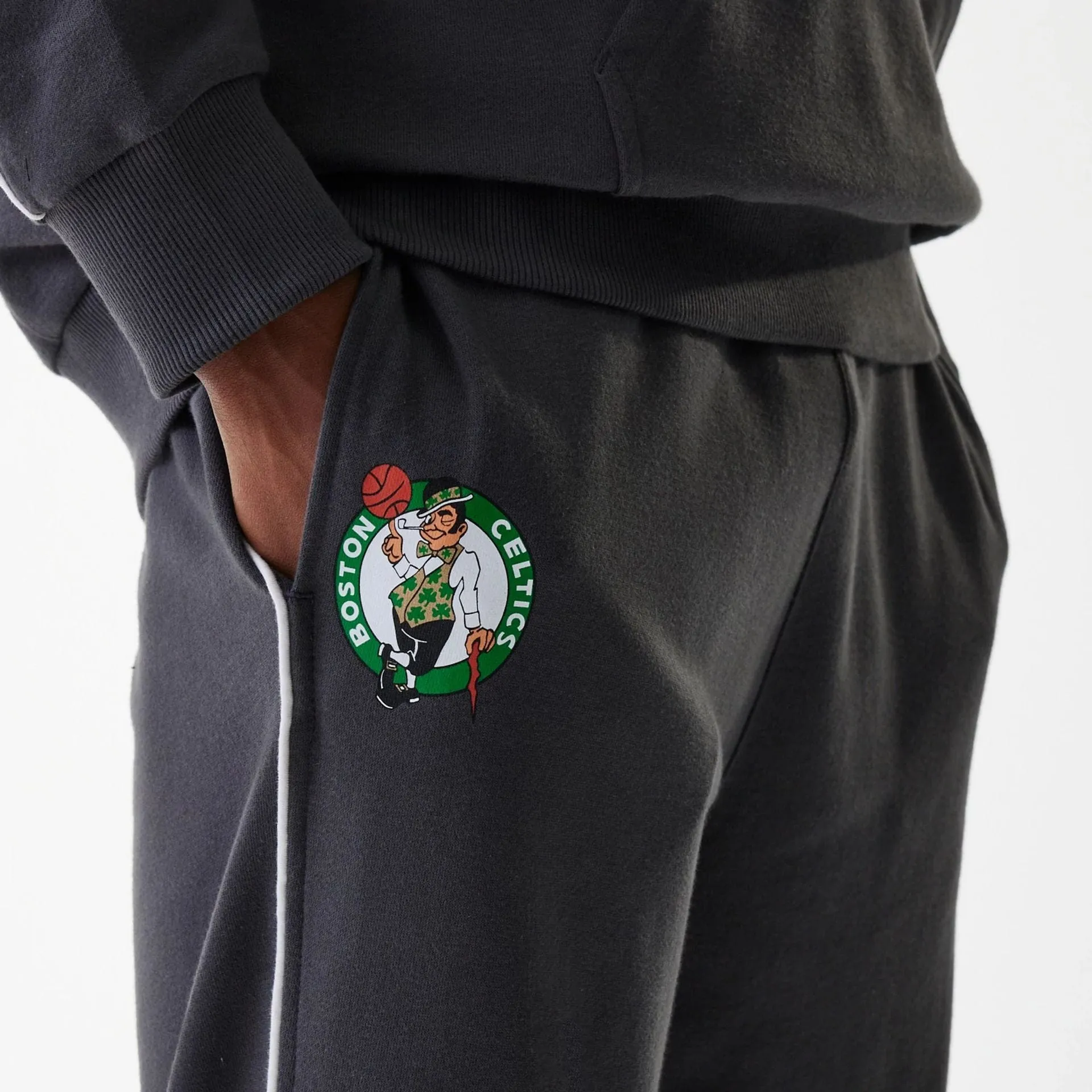 Boston Celtics NBA Piping Dark Grey Joggers All Fit Rugged Fit