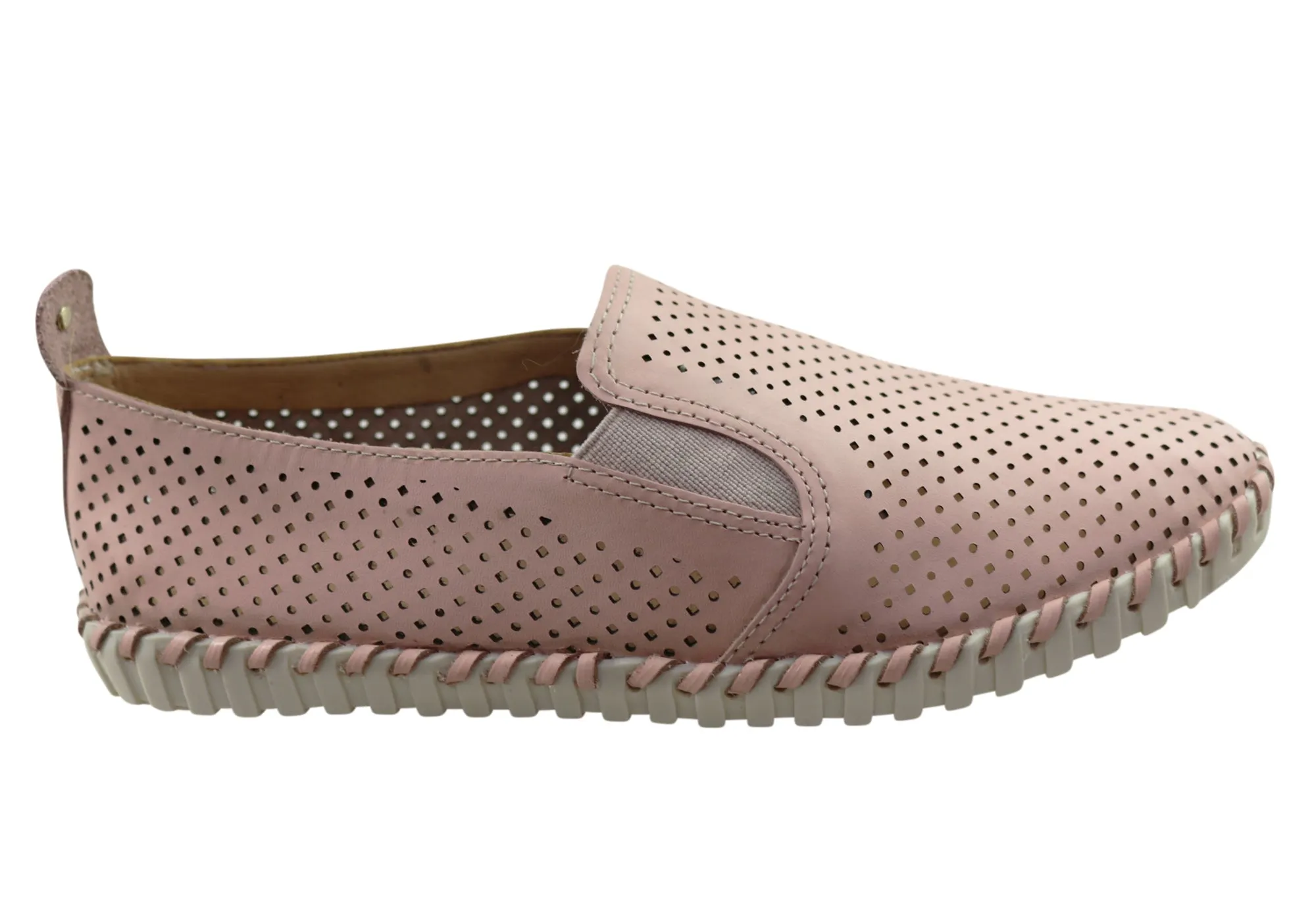 All Walks Bottero Alora Womens Comfortable Leather Casual Shoes Made In Brazil