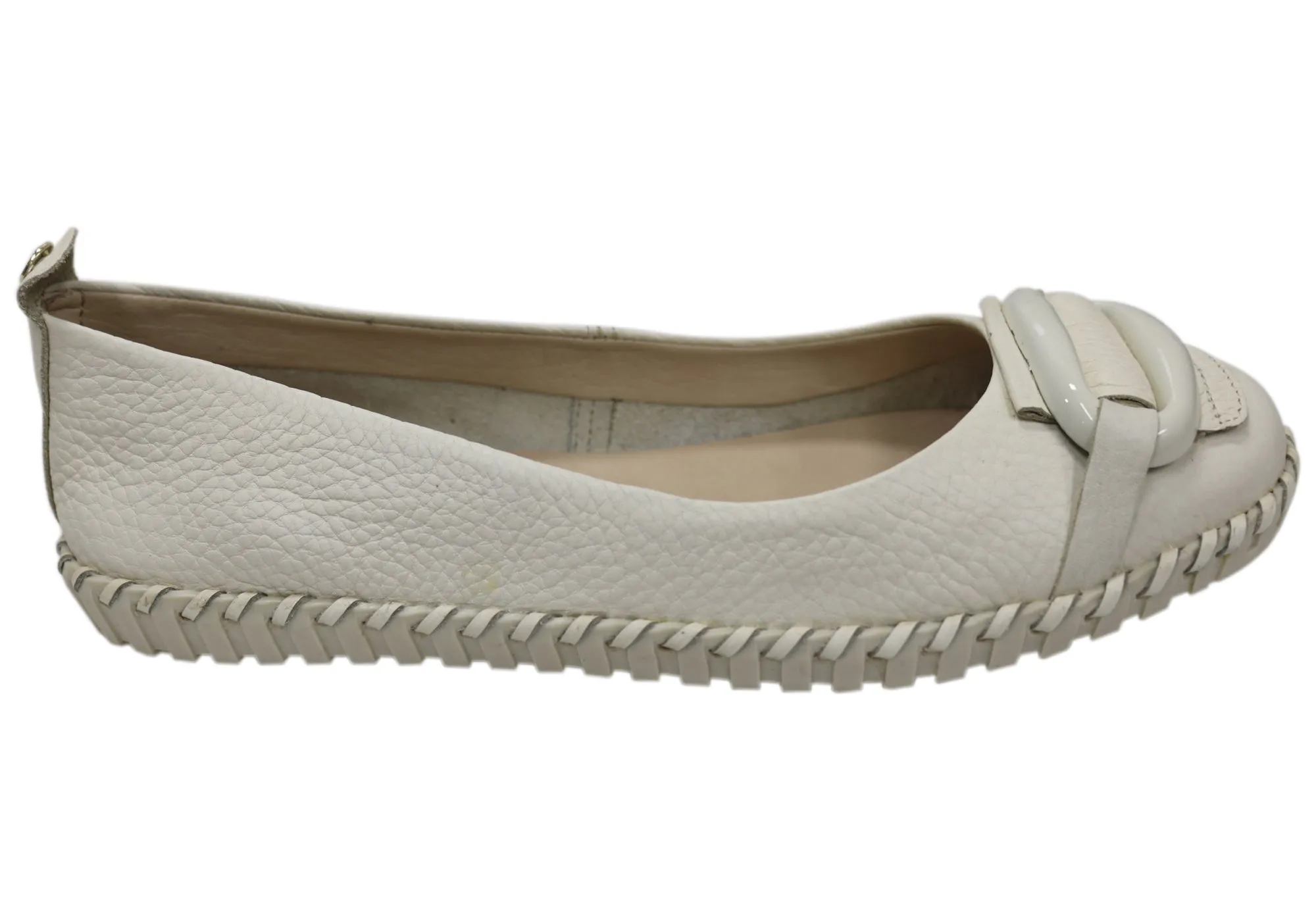 Sun Jog Easy Slip On Bottero Lilliana Womens Comfortable Leather Flats Shoes Made In Brazil