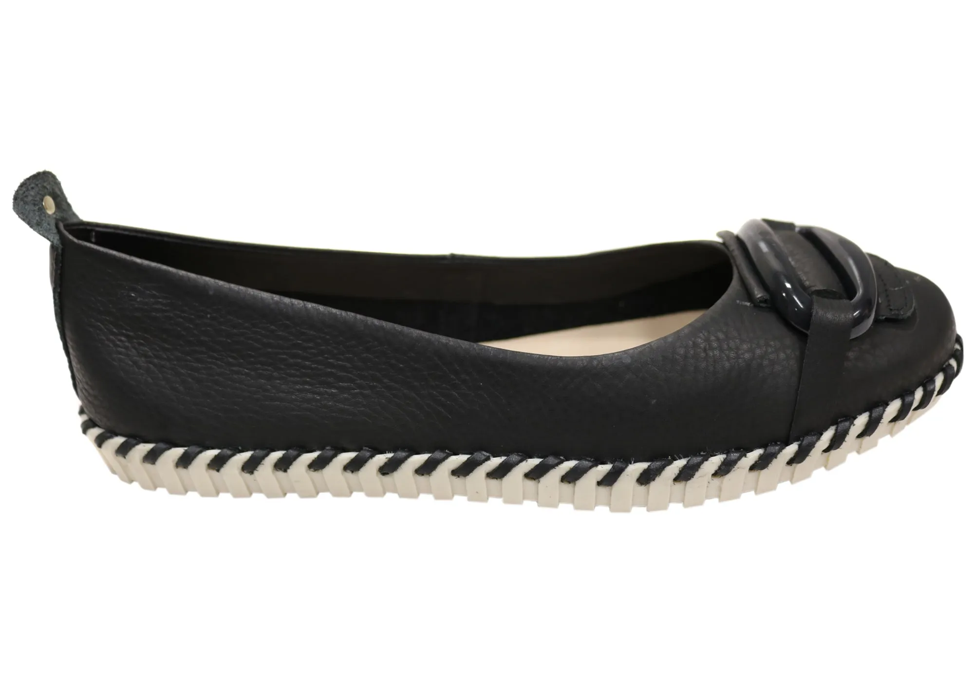 Campus Pace Bottero Lilliana Womens Comfortable Leather Flats Shoes Made In Brazil