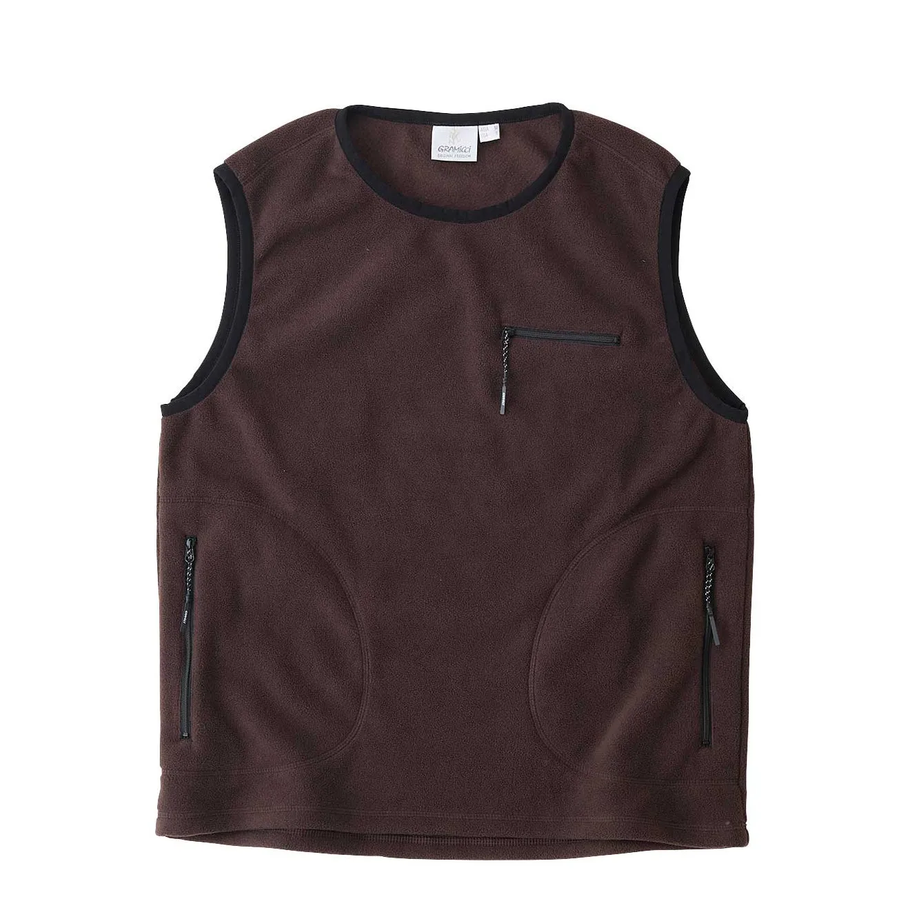 Gramicci Womens Thermal Fleece Pullover Tobacco Low Pilling Surface