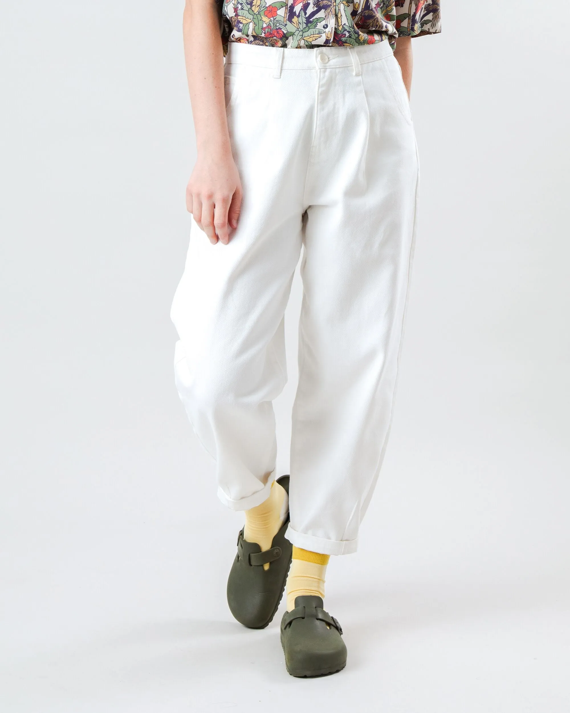 Quick Move Versatile Fashion Pegged Pants Ecru