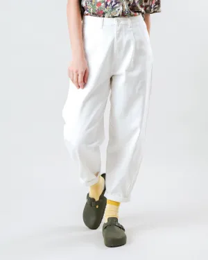 Quick Move Versatile Fashion Pegged Pants Ecru
