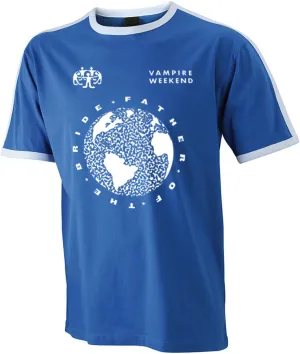 Blue Football Jersey Heathered Fabric Breathable Essentials