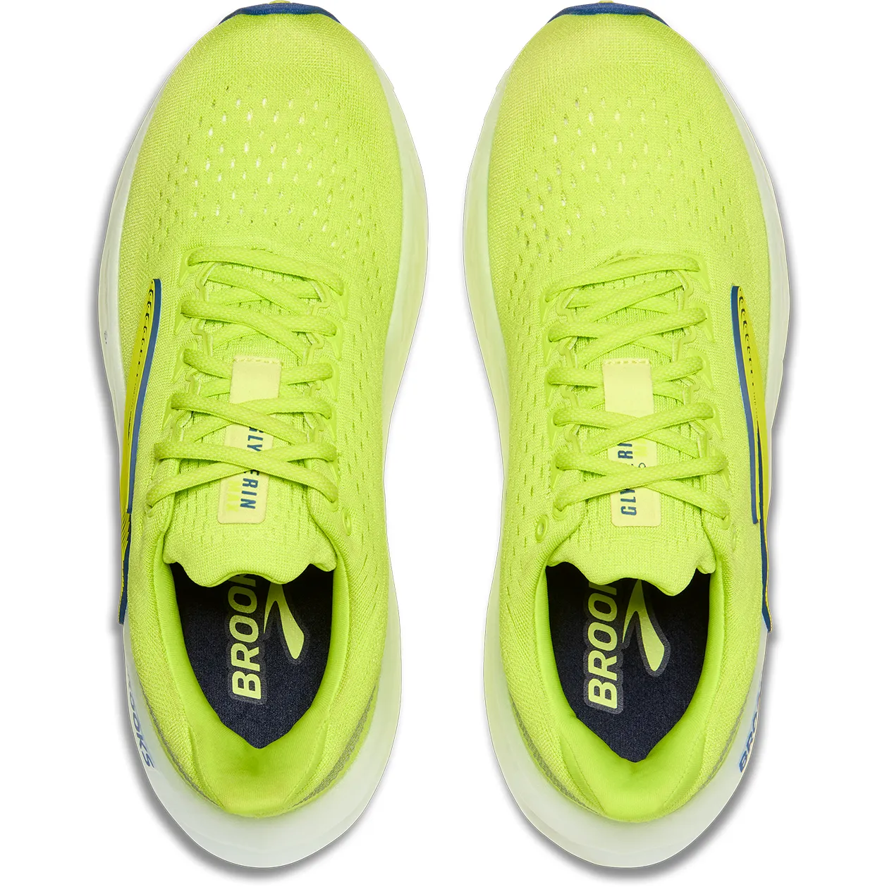 Brooks Mens Trainer Glycerin Max Lime/Navy Peony/White perfect - running casual running footwear