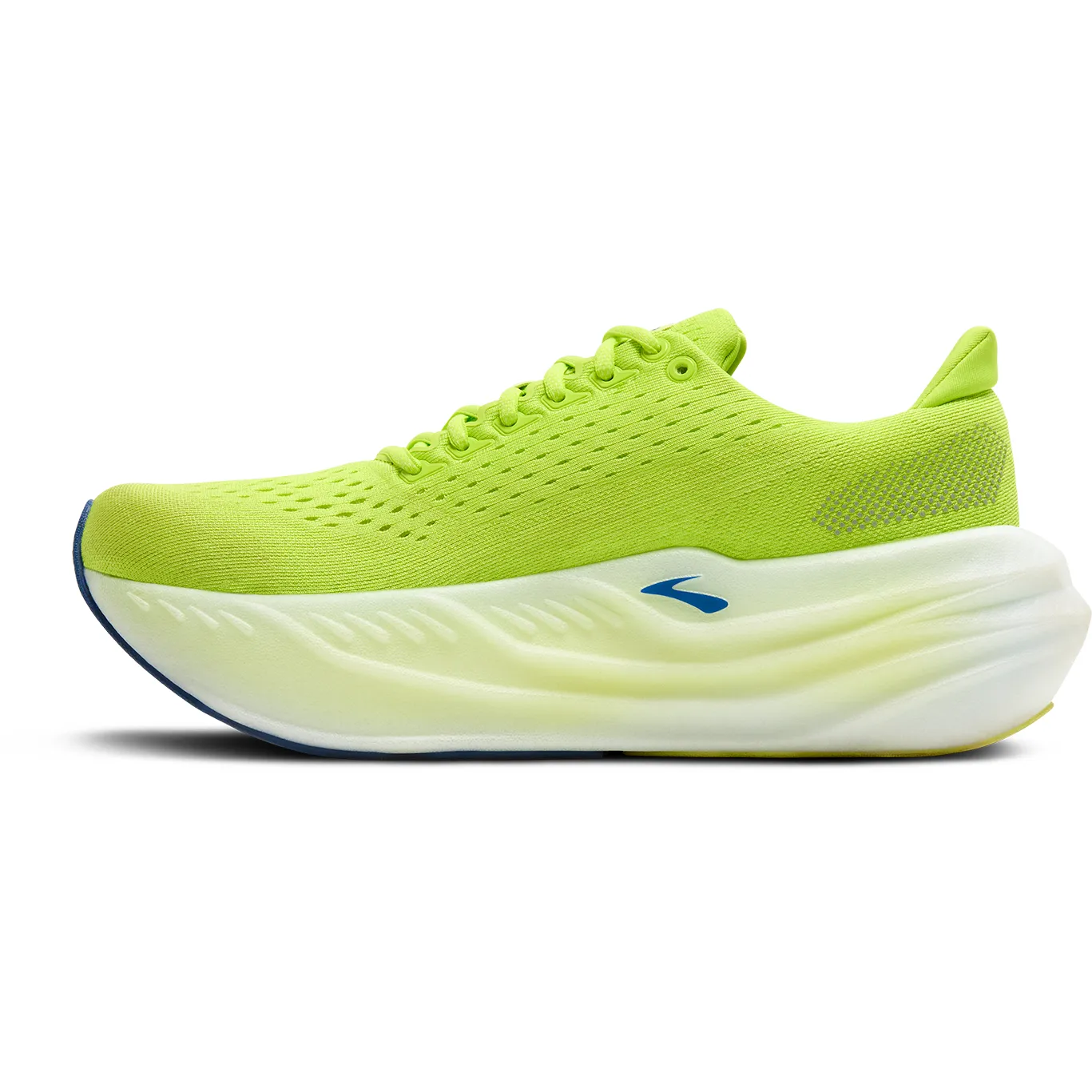Suitable for all running environments Brooks Mens Trainer Glycerin Max Lime/Navy Peony/White