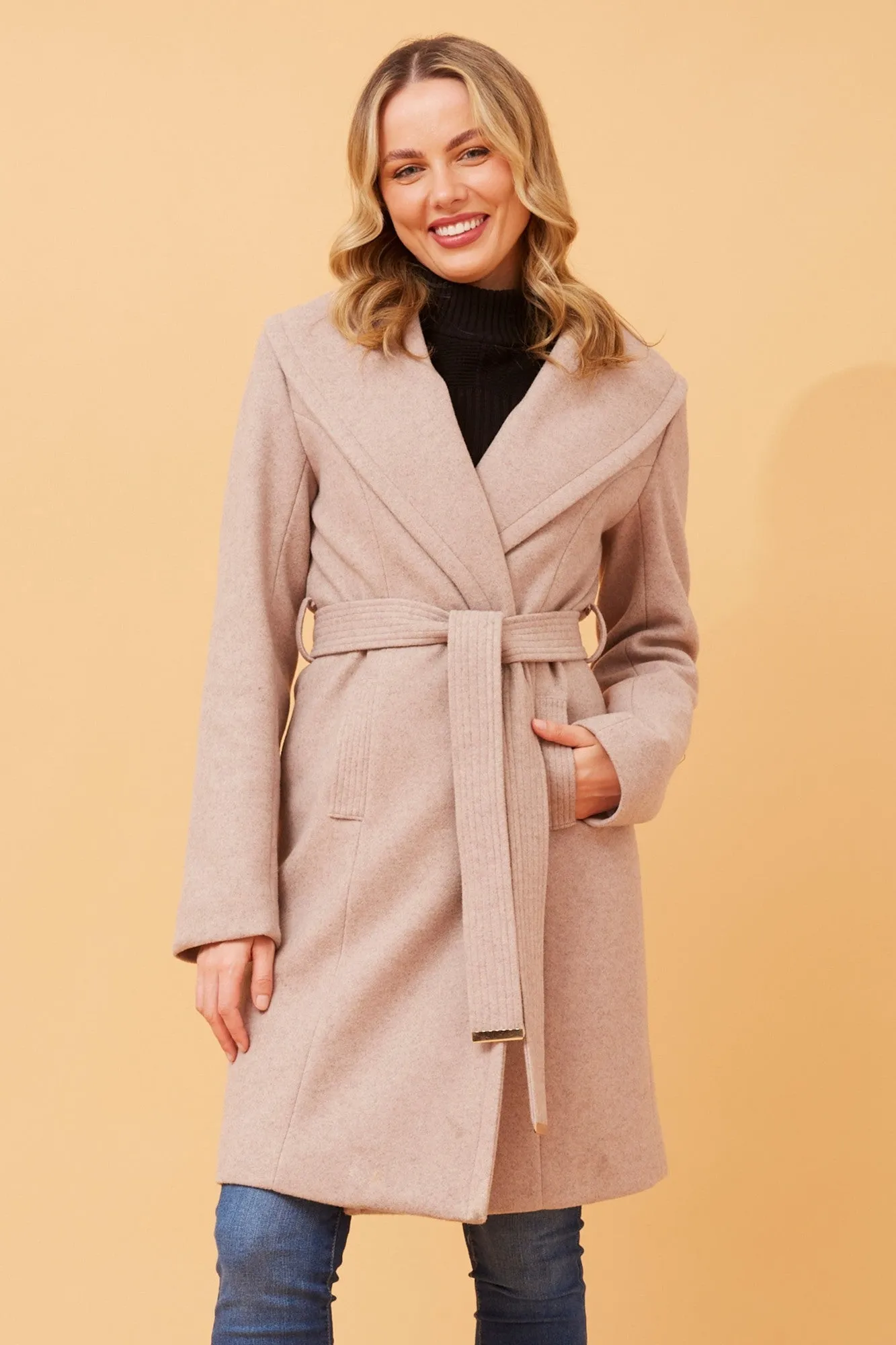 FlexibleFit BRIDGET SHAWL COLLAR COAT