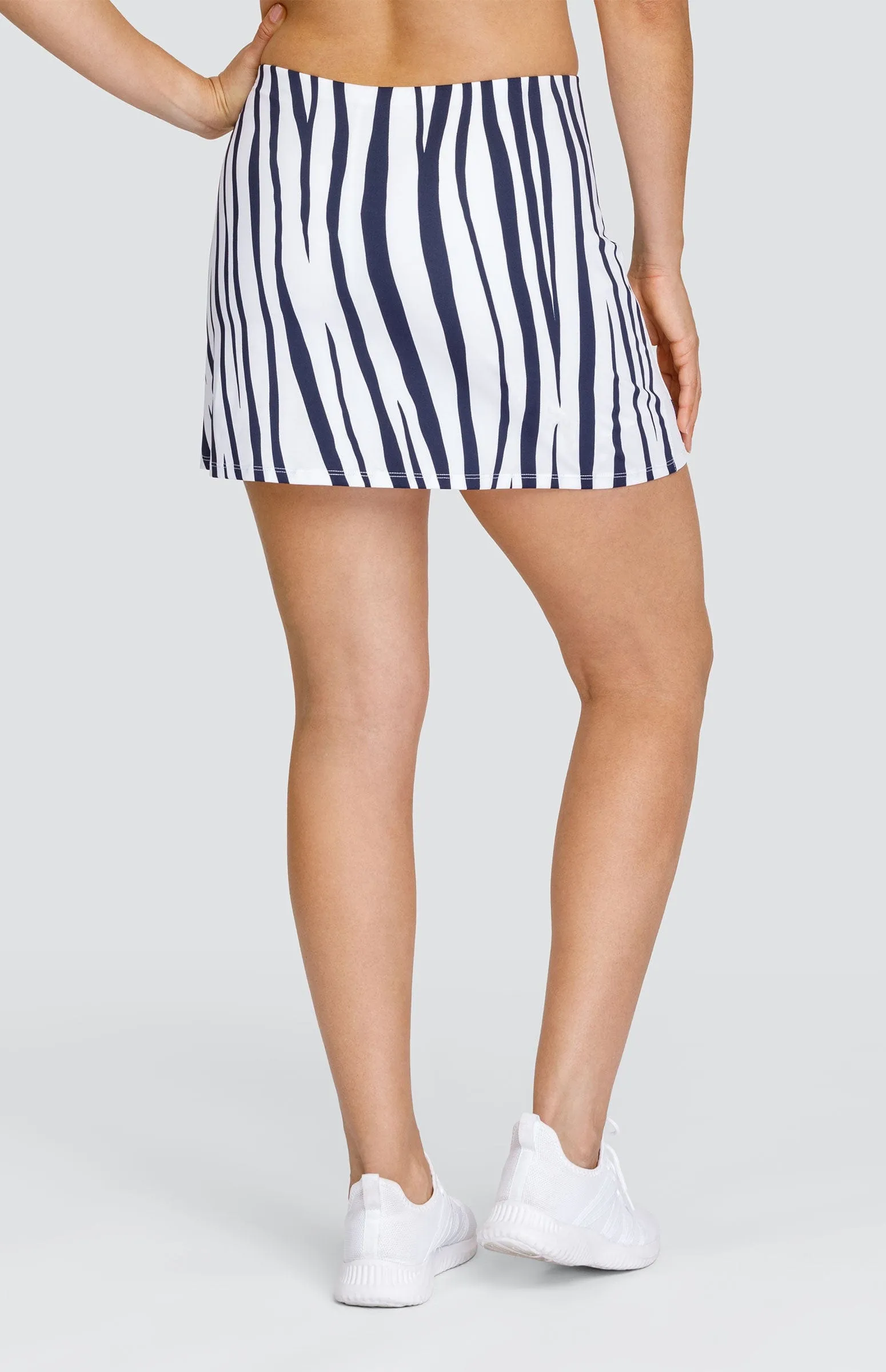 Bronx 14.5" Skort - Zebra Stripes - FINAL SALE Outfit Details Detachable Tie