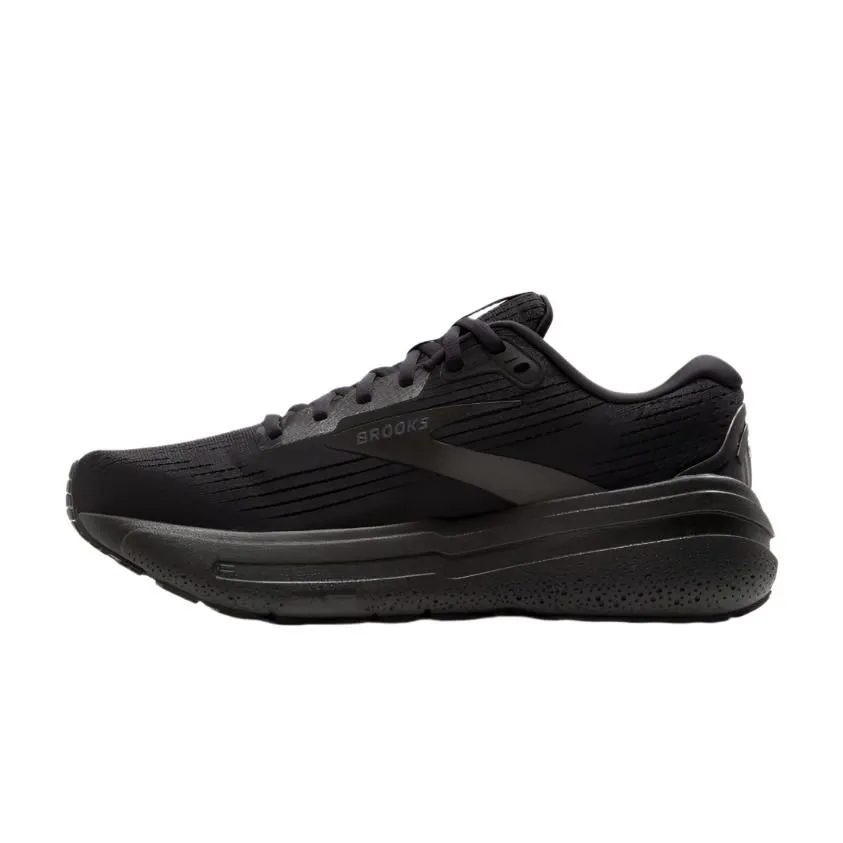 non - competitive Brooks Mens Ghost Max 2 Trainer Black/Black/Ebony