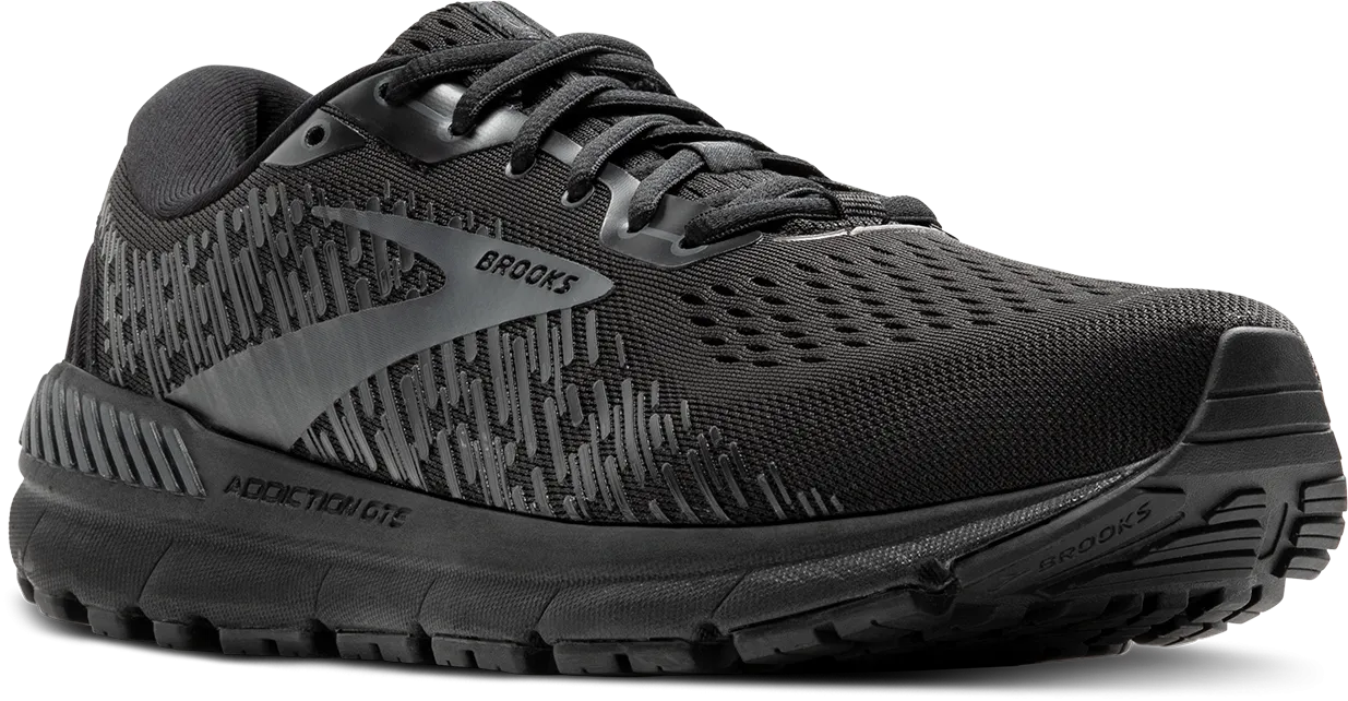 Brooks Mens Trainer Addiction GTS15 Black/Black/Ebony Dynamic Rebound Technology