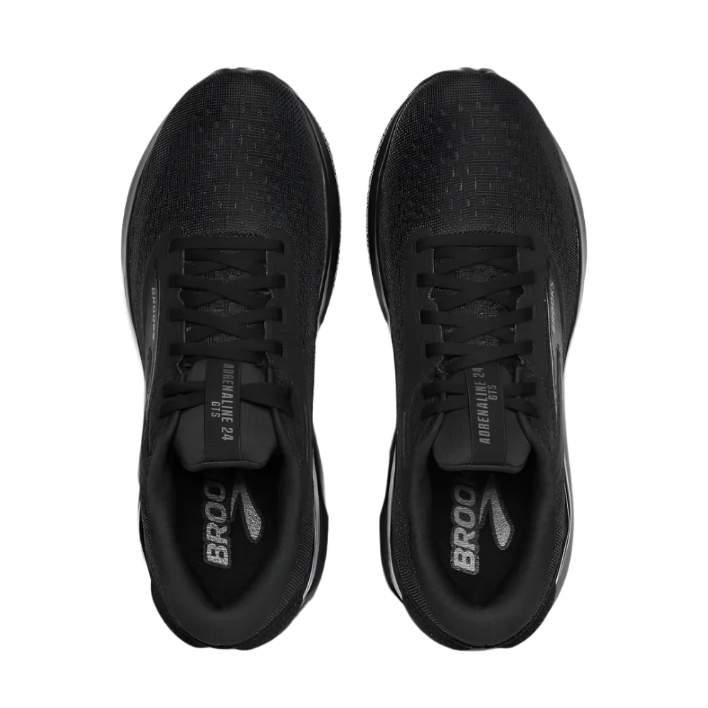 city running shoes Brooks Mens Trainer Adrenaline GTS 24 Black/Black/Ebony