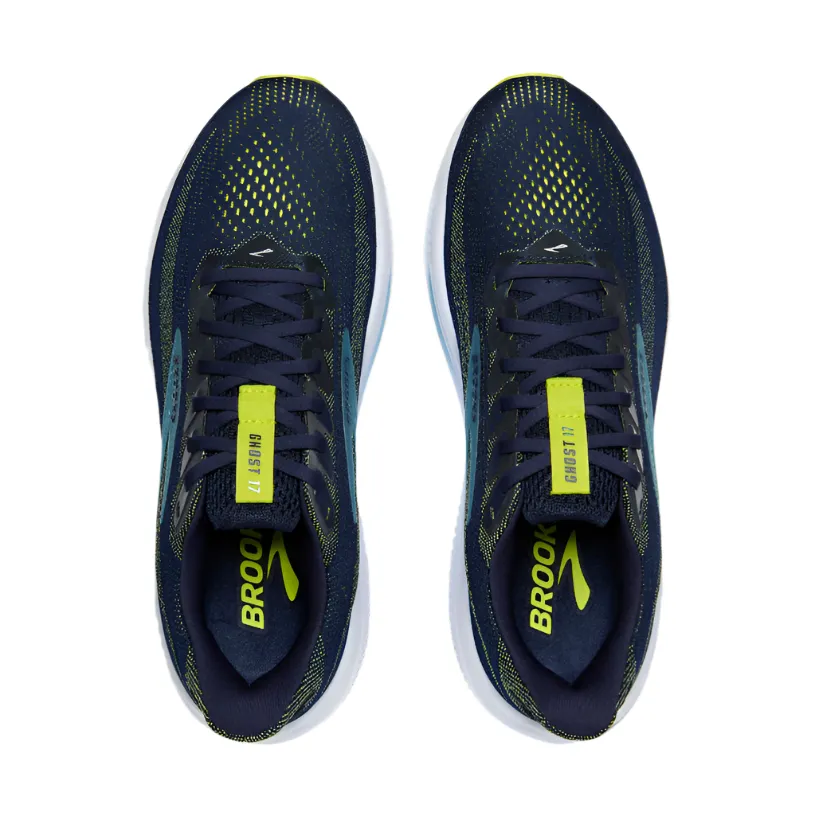 cardiovascular health Brooks Mens Trainer Ghost 17 Peacoat/Lime/Blue