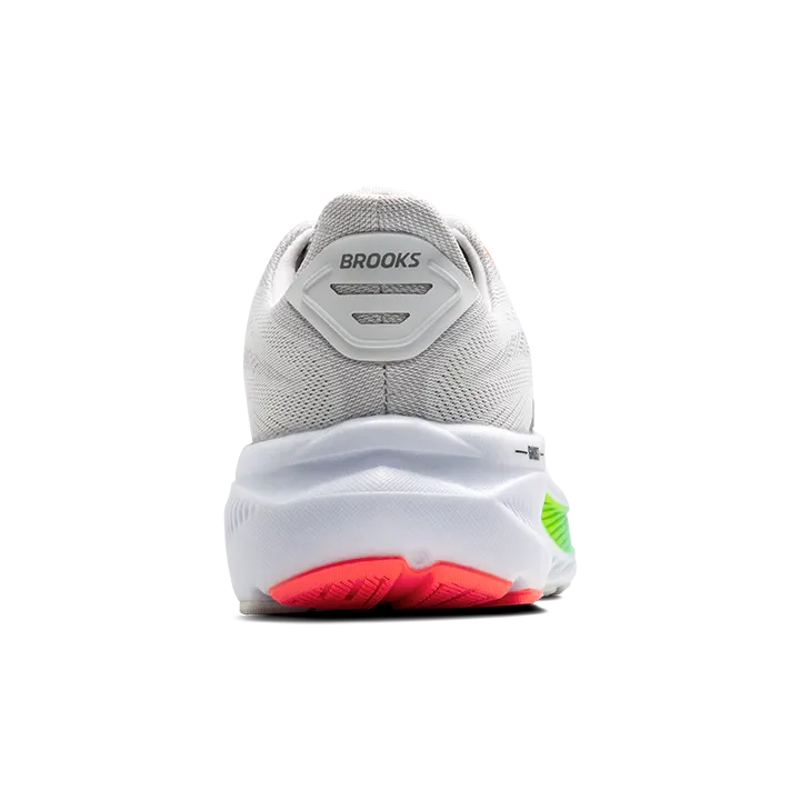 Color run kids' athletic footwear Brooks Mens Trainer Ghost 17 White/Pink Clay/Gecko