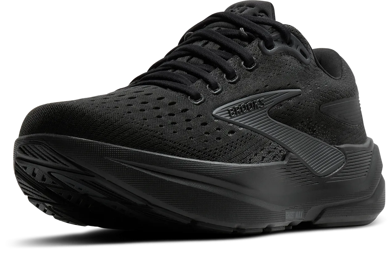 entertainment - event running gear table tennis shoes Brooks Mens Trainer Ghost Max 3 Black/Black/Ebony