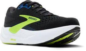 Brooks Mens Trainer Ghost Max 3 Black/Navy/Acid Lime road running shoes Running - companion