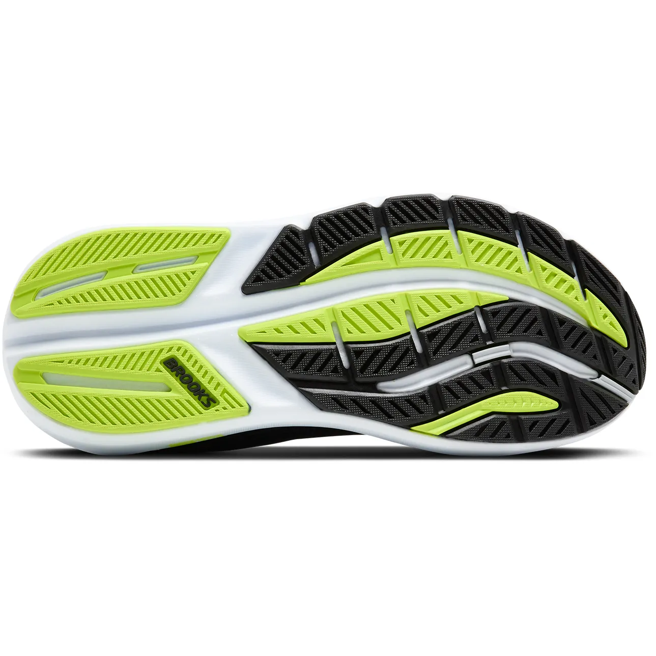 Adaptive Lockdown Fit humid Brooks Mens Trainer Ghost Max 3 Black/Navy/Acid Lime