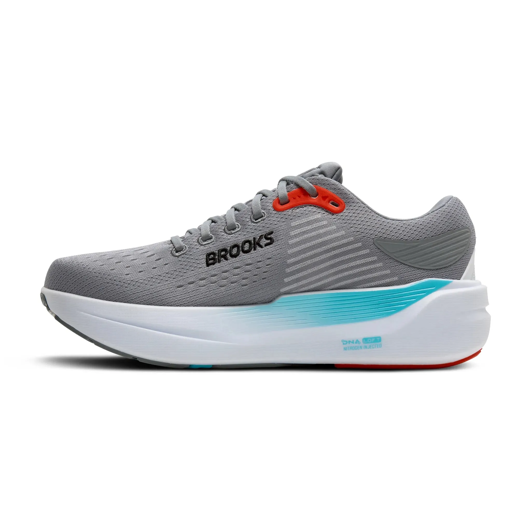 Brooks Mens Trainer Ghost Max 3 Primer Grey/Antarctica/Red daytime - running appeal SleekDesign