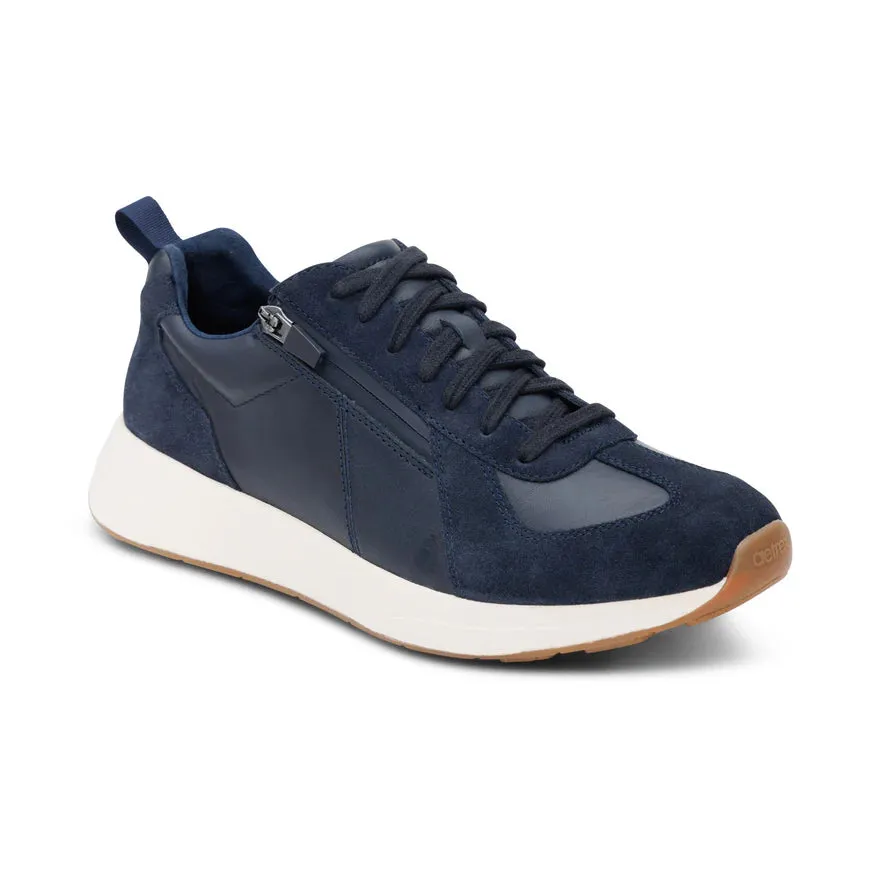 Aetrex Miles Lace up Navy AM265 Icon Edge