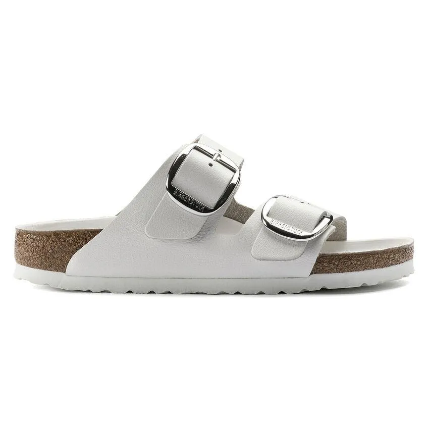 Fashion Go High Step Birkenstock Women's Arizona Big Buckle White Leather