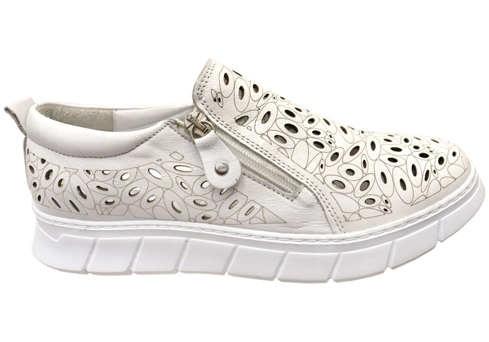 Campus Run Flexible Steps Cabello Comfort Ursula Womens Leather Shoes Made In Europe