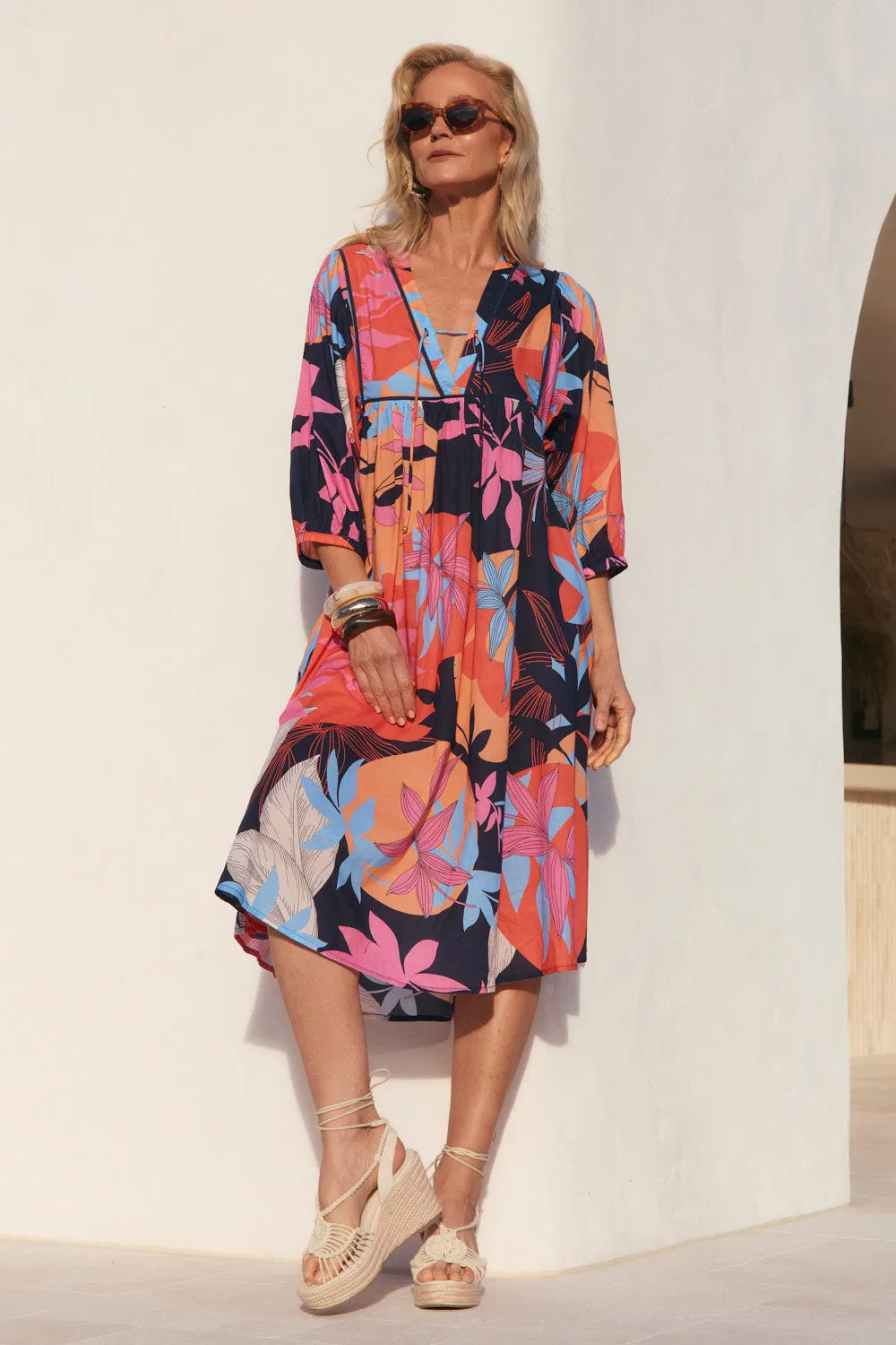 Cairo Midi Dress in Shinjuku High-Fashion Summer Ease