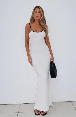 Summer Soft Elegant brunch outfit Came A Long Way Crochet Maxi Dress White