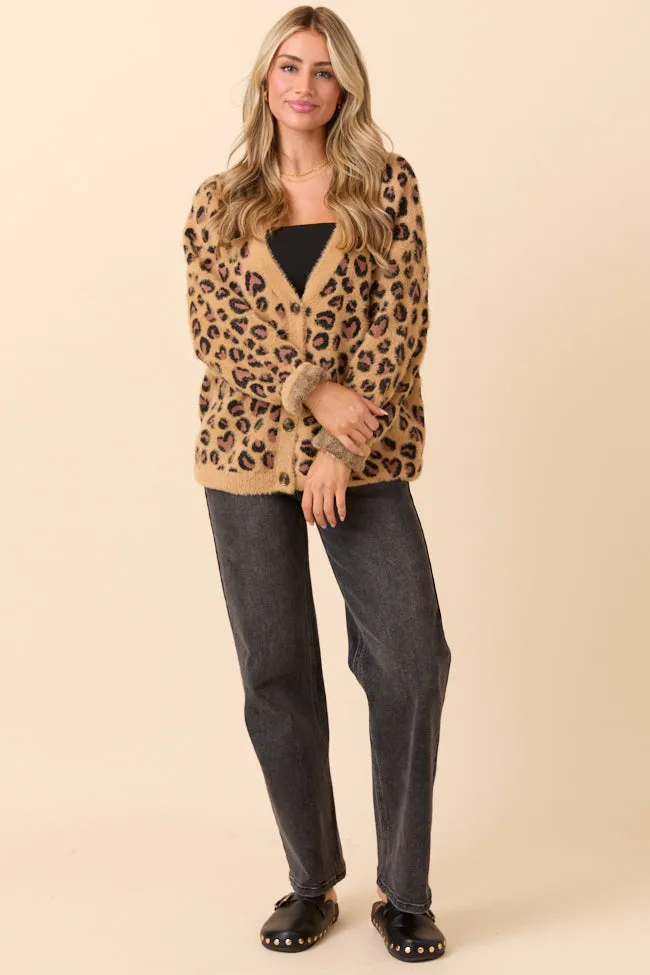 Sporty Gear FrictionReducing Lining Carla Cheetah Print Fuzzy Cardigan