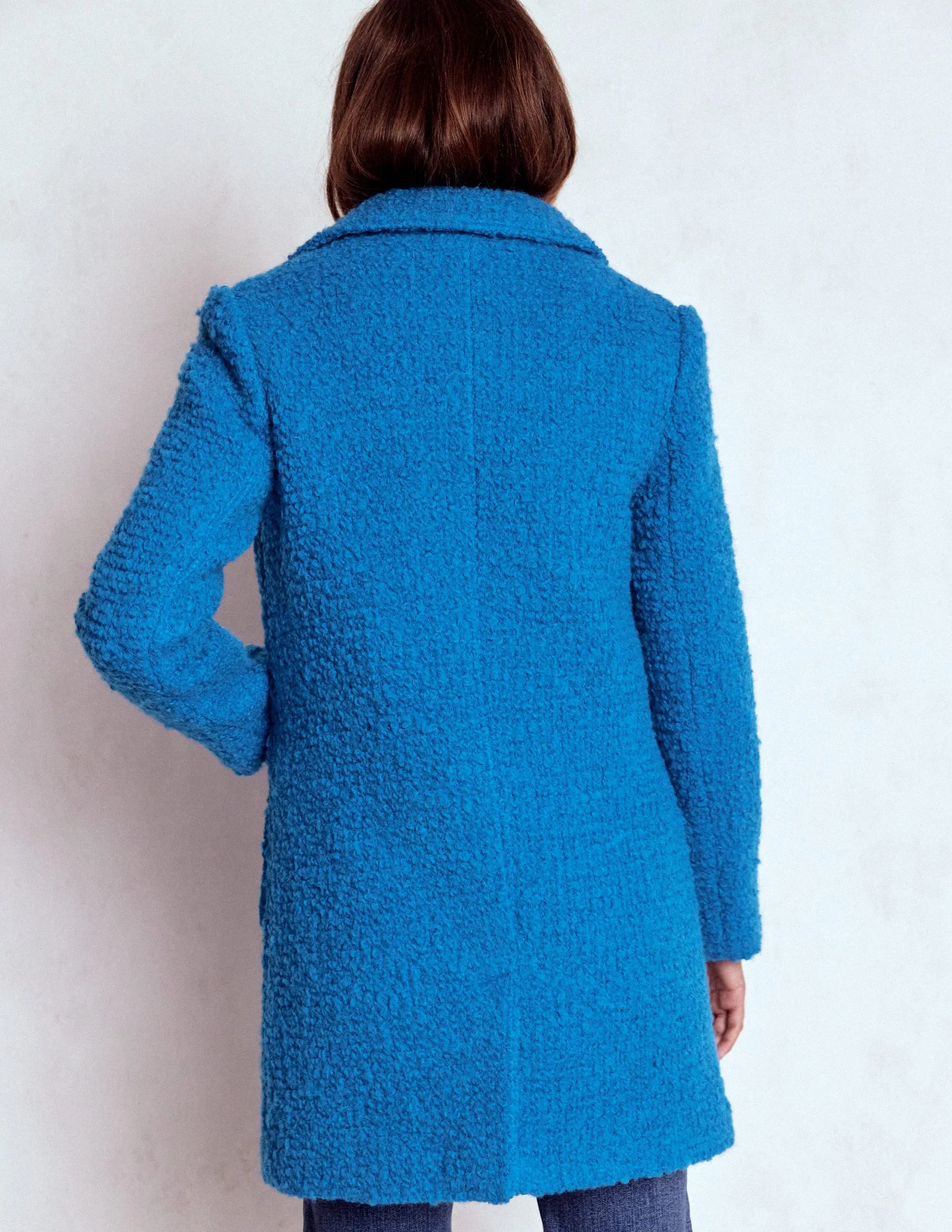 Carlisle Textured Coat-Cobalt Blue Elasticized Edging EasyClean Coating