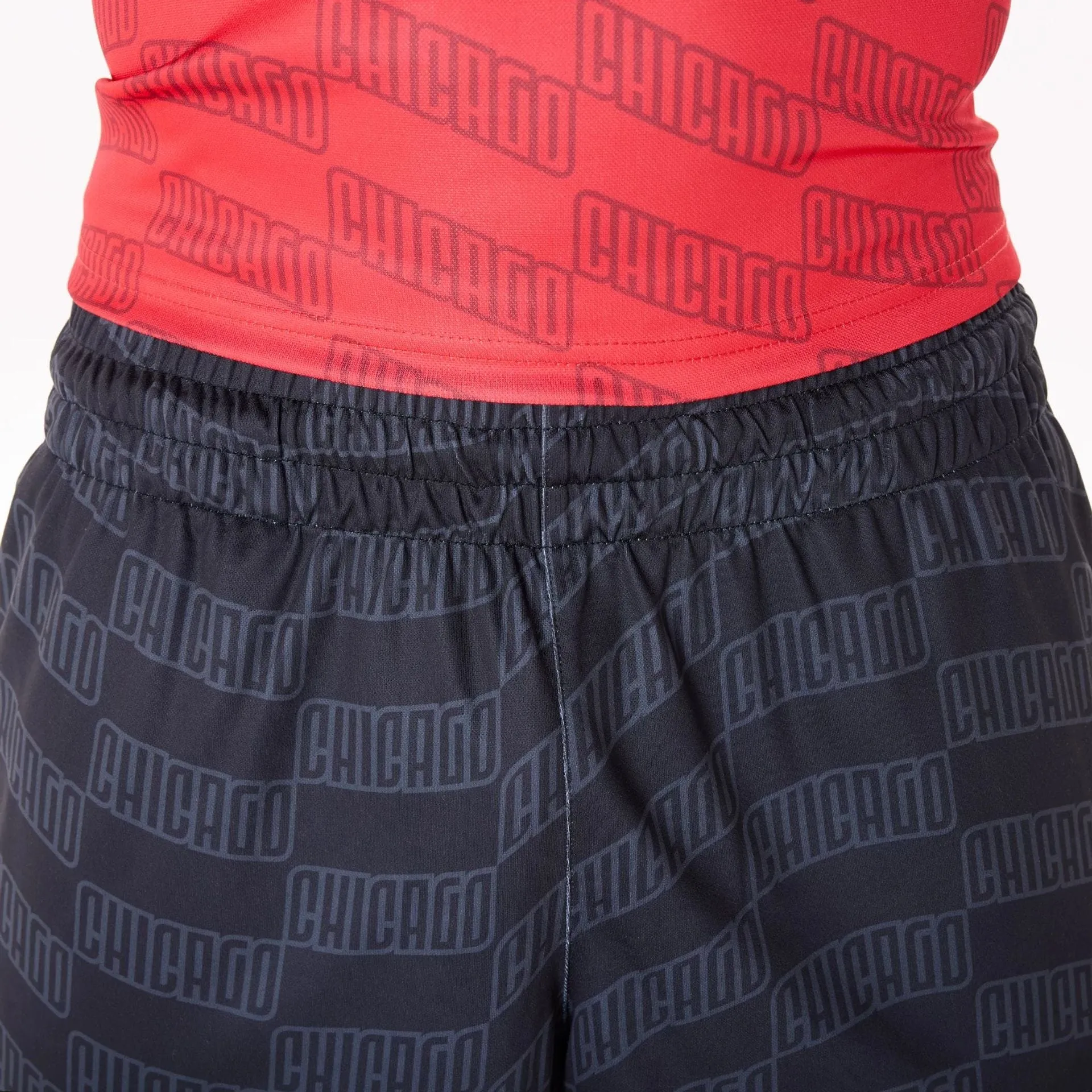 Luxury Brand Sports Comfort Chicago Bulls NBA All Over Print Graphic Black Shorts