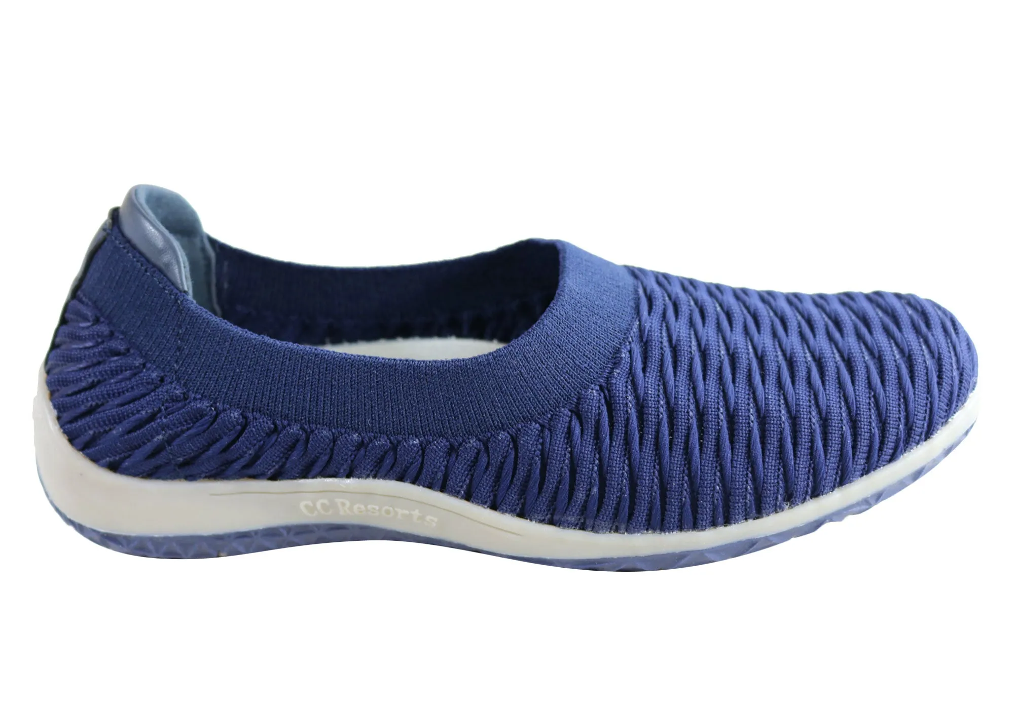 Drill Step Flat footbed CC Resorts Sam Womens Comfortable Cushioned Slip On Casual Shoes