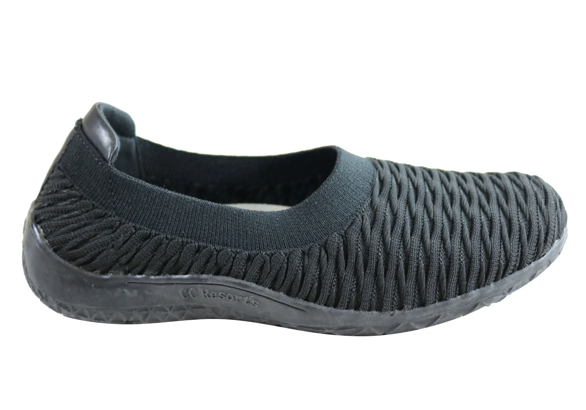 CC Resorts Sam Womens Comfortable Cushioned Slip On Casual Shoes Adjustable Closure Reinforced Seams