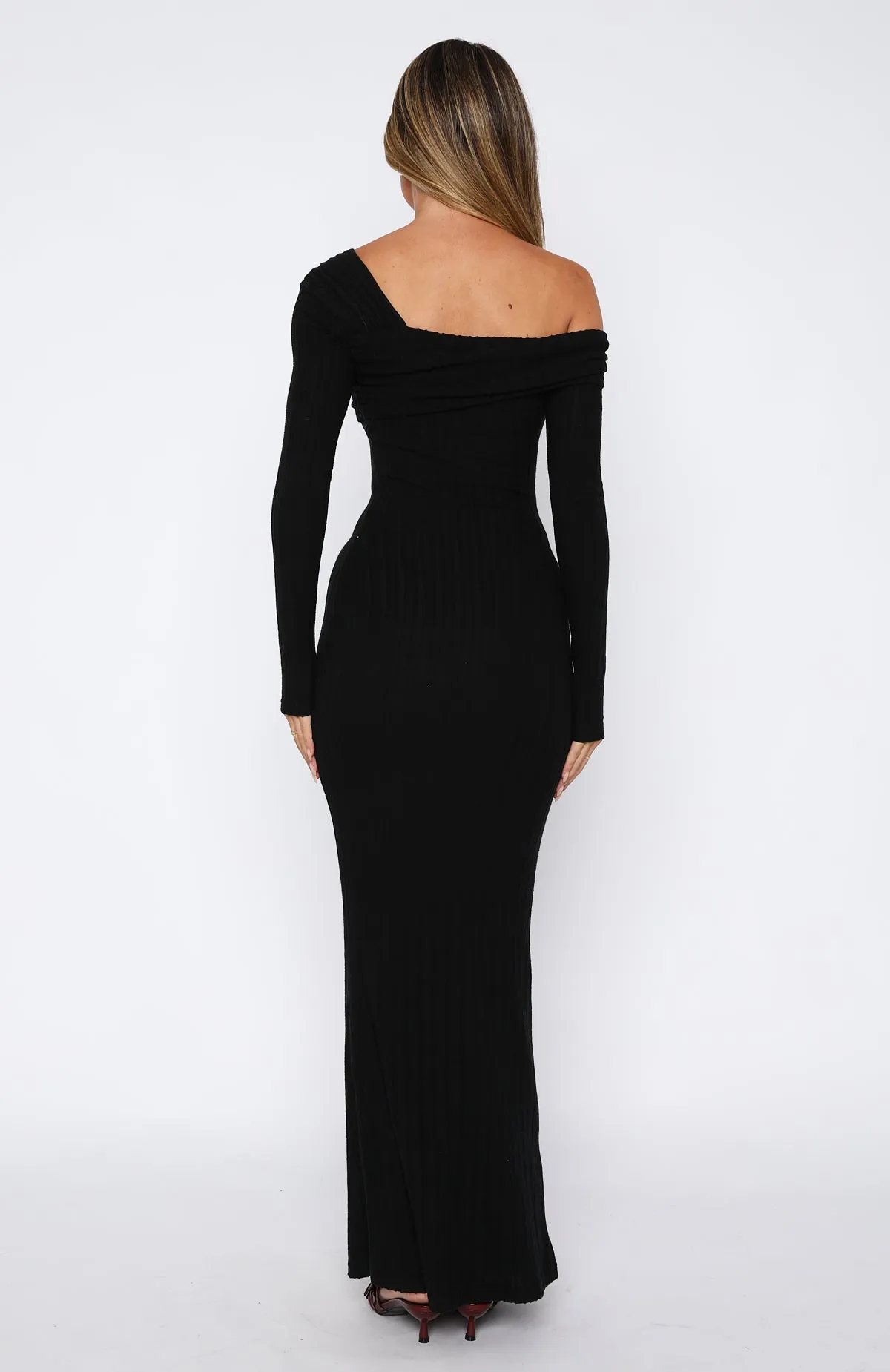 Vibrant Colors Art Soul Girls Trip Long Sleeve Maxi Dress Black