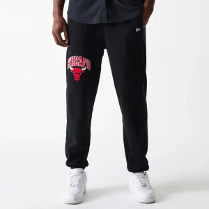 Chicago Bulls NBA Arch Graphic Black Joggers Quick Comfort