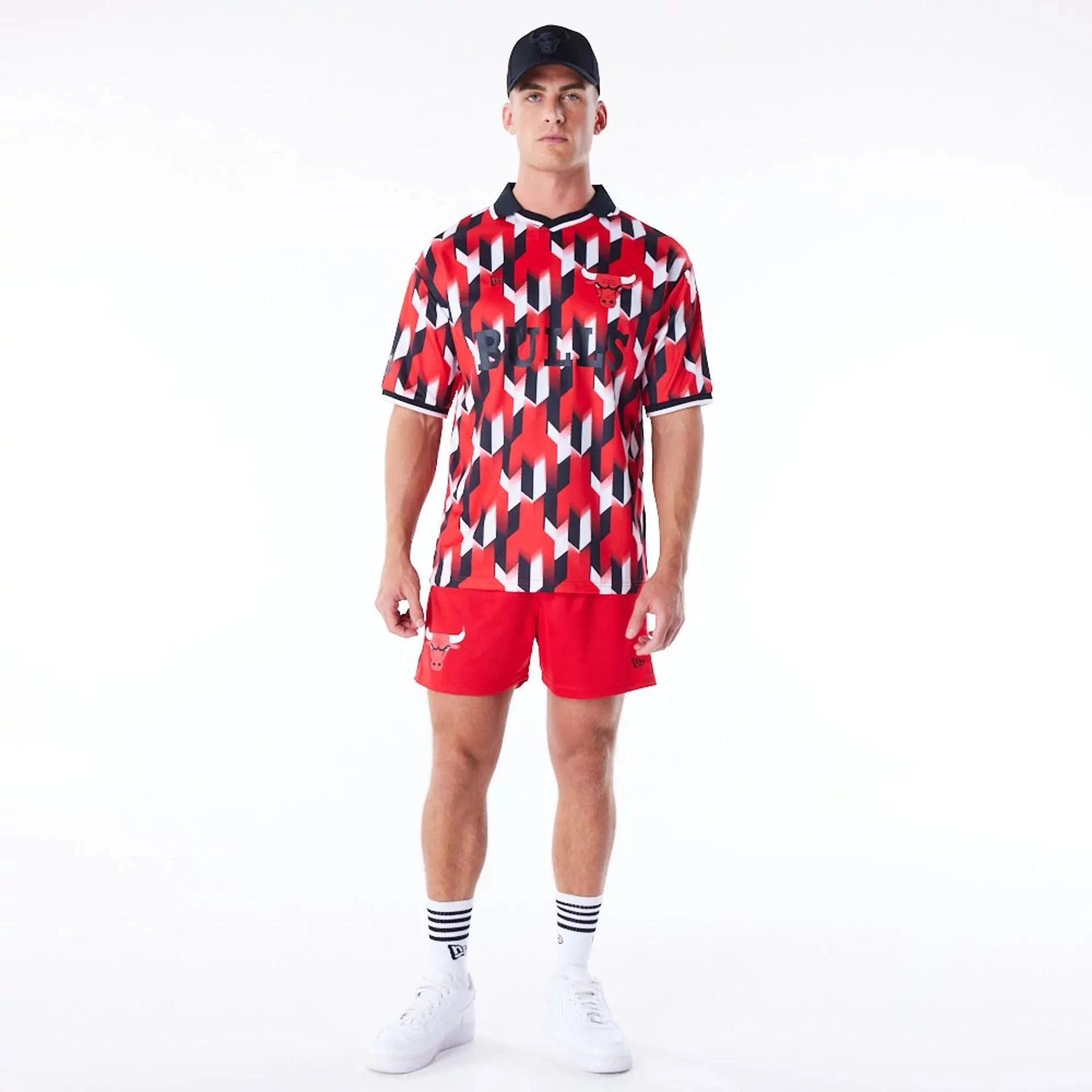 Chicago Bulls NBA Soccer Red Short Shorts Water Repellent Coating