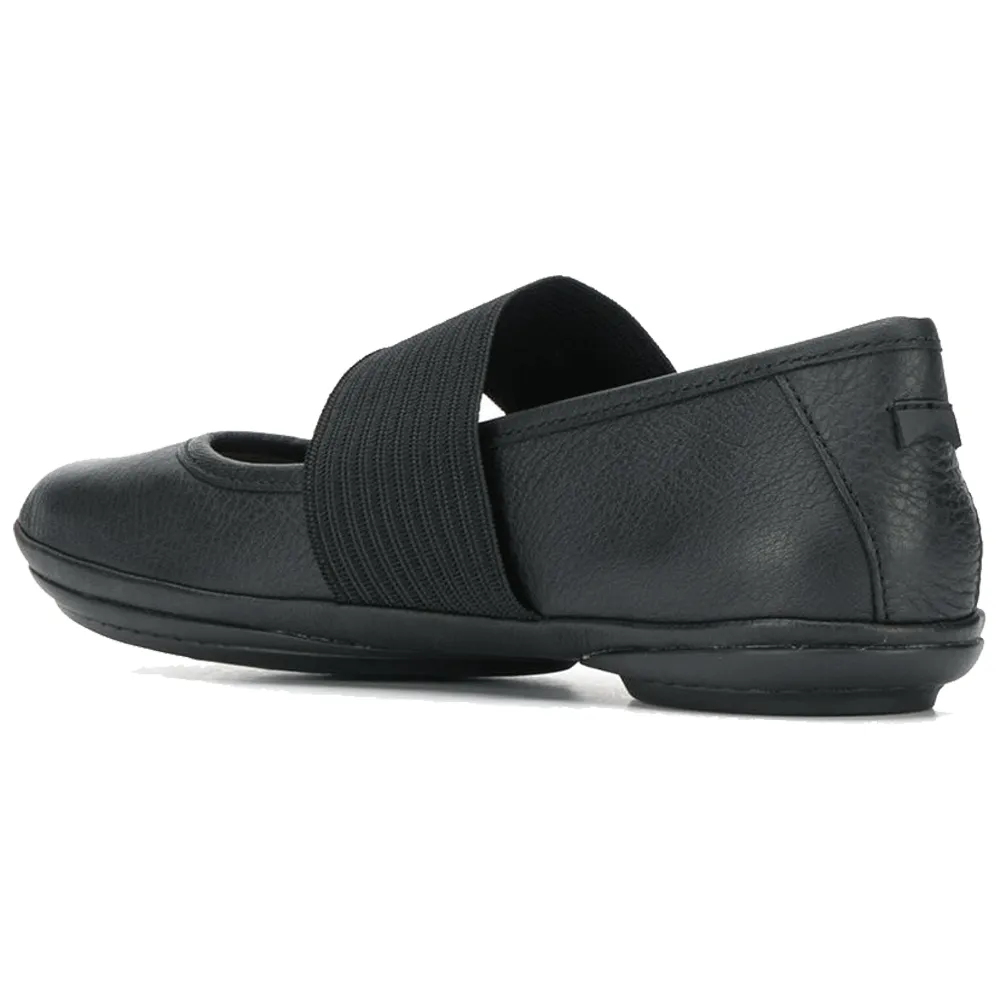 Camper Women's Right Nina Ballerina Black Leather Tunnel Trek