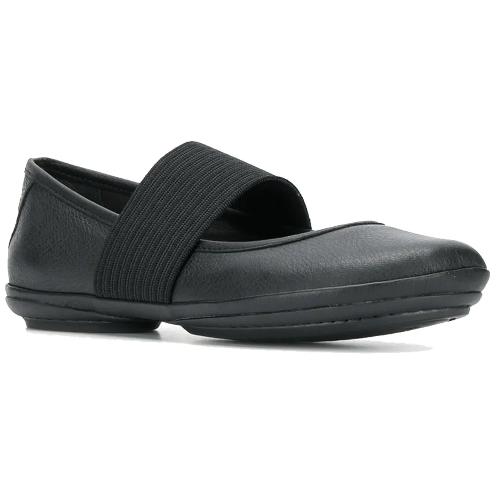 Camper Women's Right Nina Ballerina Black Leather Effortless Walk