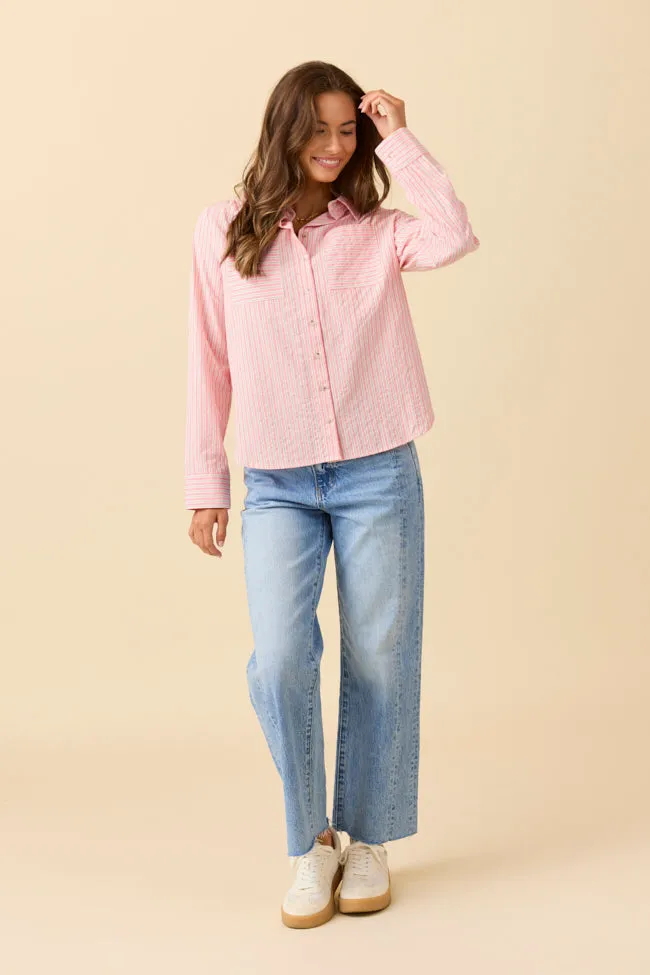 Kaylee Pink Striped Shirt EcoCertifiedTextile Princess Glow