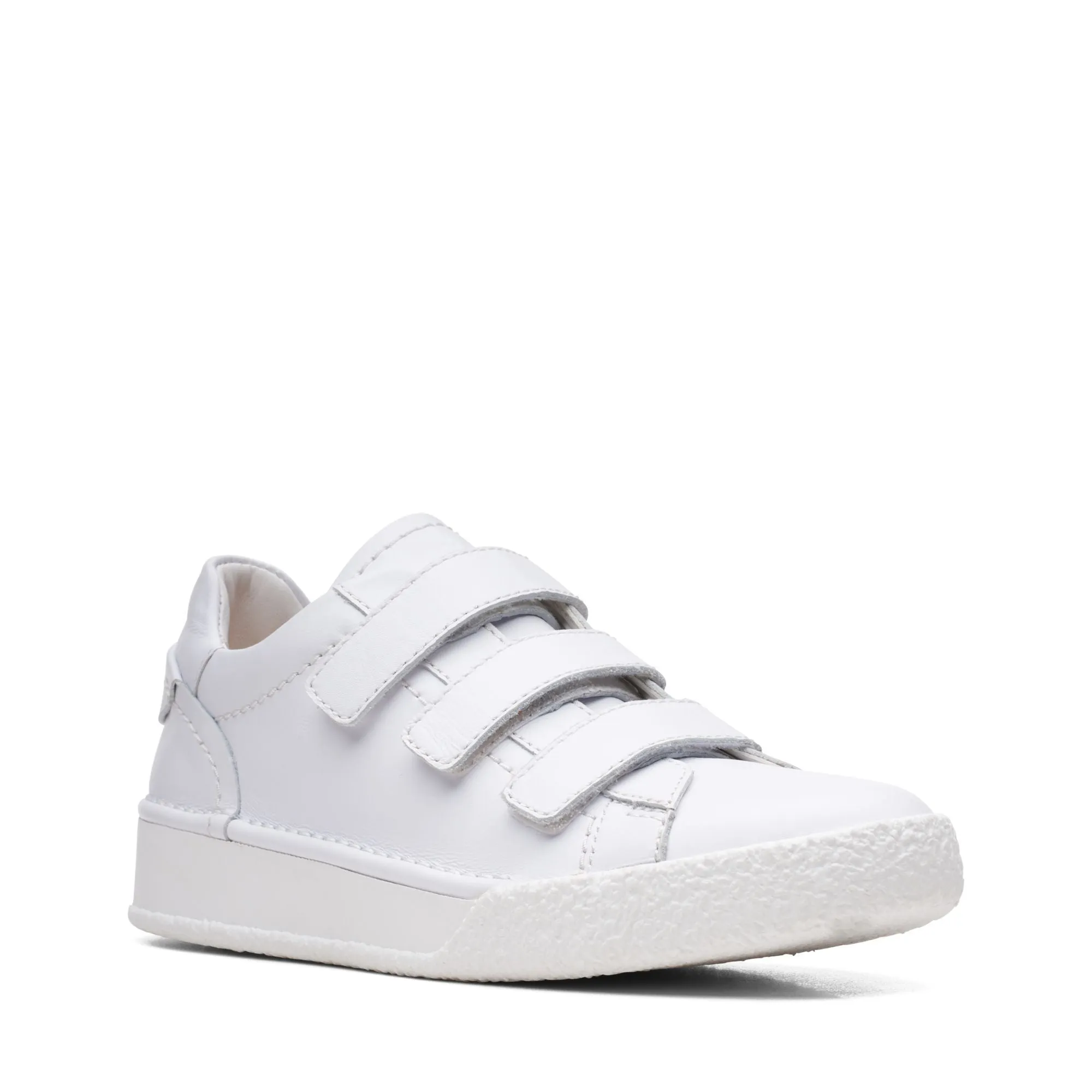 Bright Gold Clarks CraftCup Strap Velcro