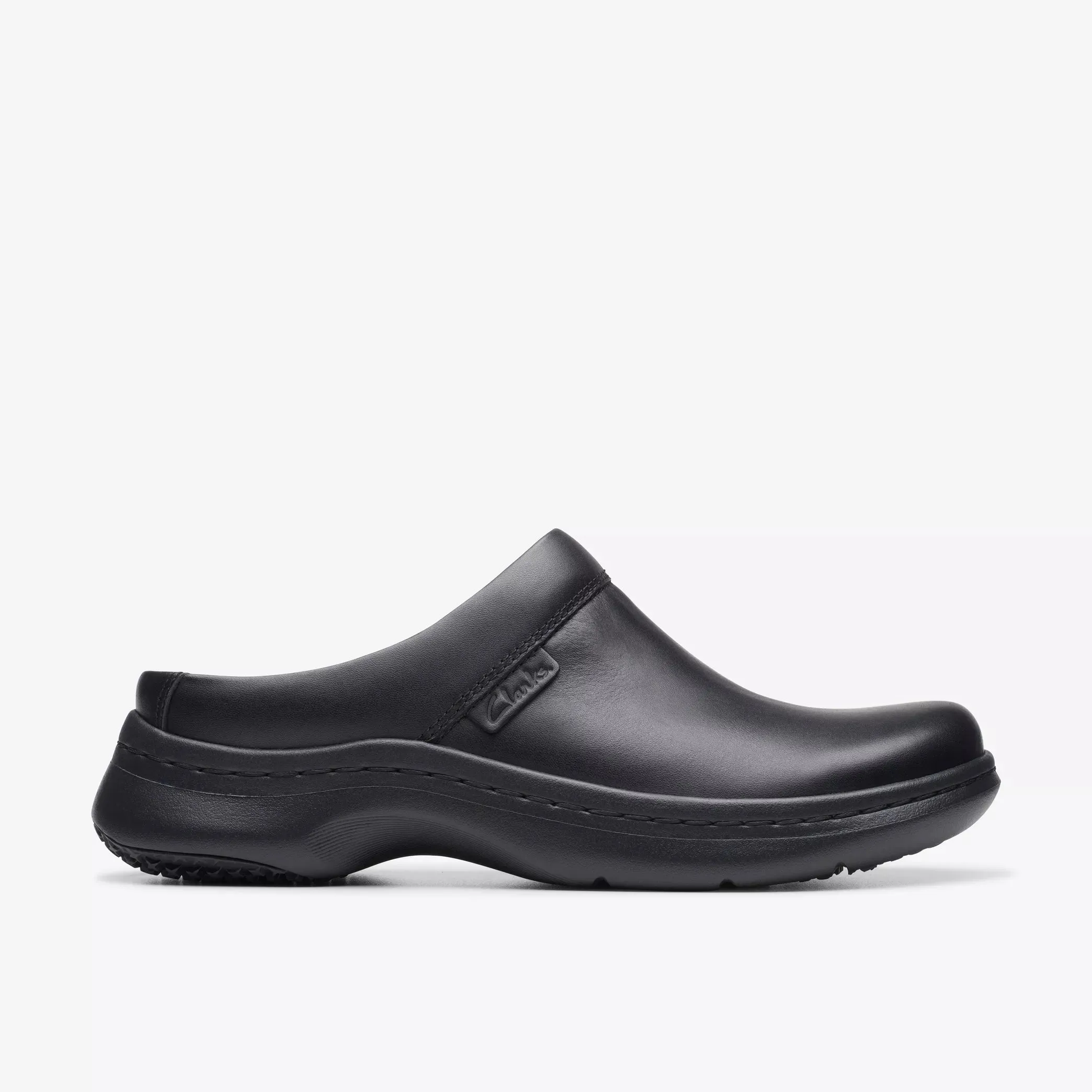 Clarks Pro Clog Blk 75016 Wos Cushioned Insole Technology Sky Light