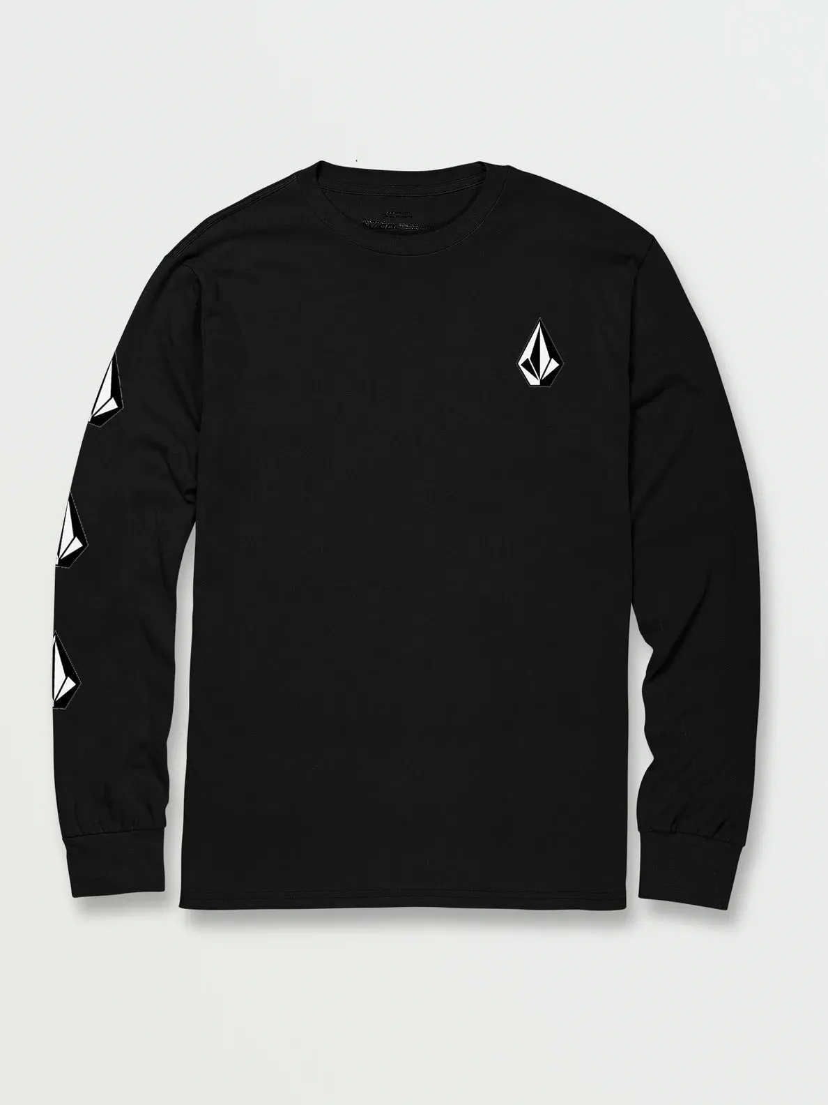 Flexible Shoulder Seams Volcom Mens Shirt Iconic Stone Long Sleeve