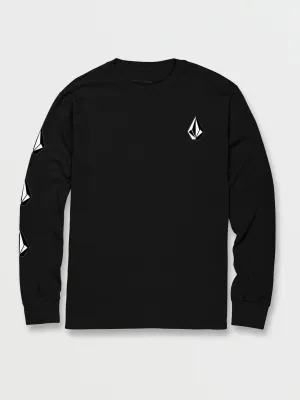 Flexible Shoulder Seams Volcom Mens Shirt Iconic Stone Long Sleeve