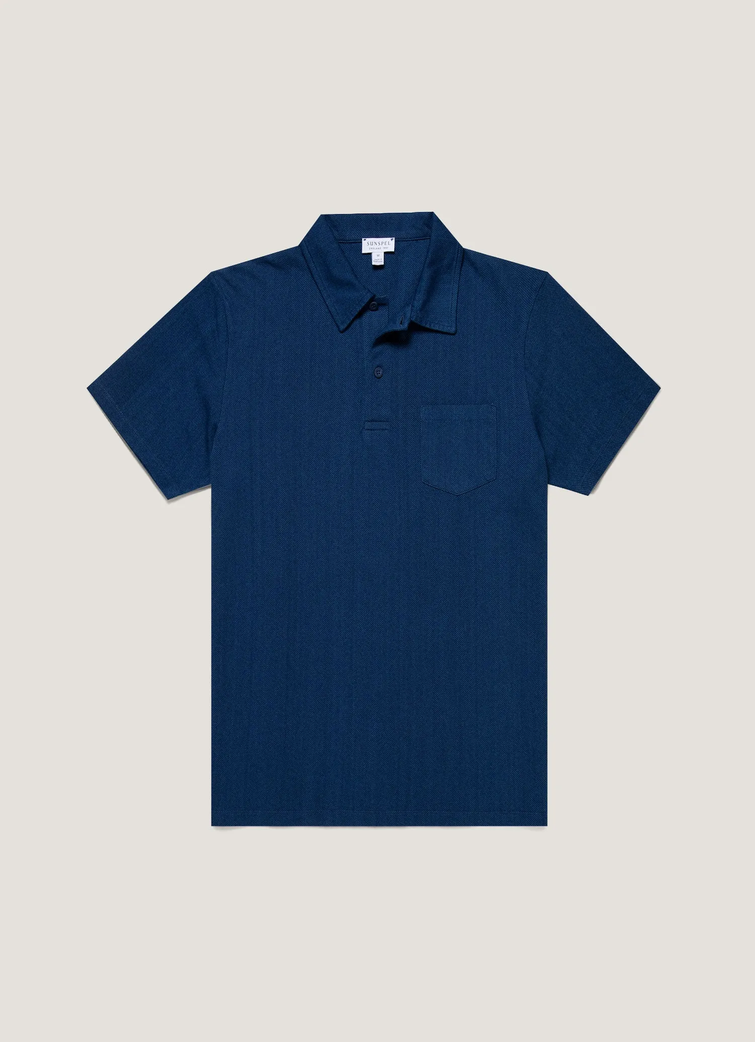 Men's Riviera Polo Shirt in Real Indigo Layered Comfort Chic And Comfortable