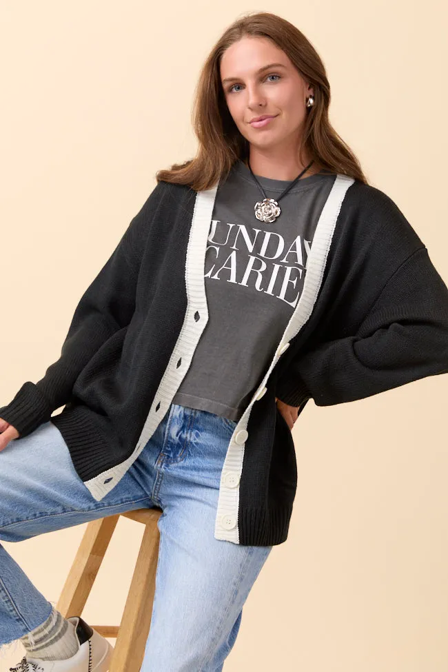 LightweightWeave Functional Jacket Annabelle Black and White Skull Cardigan SALE