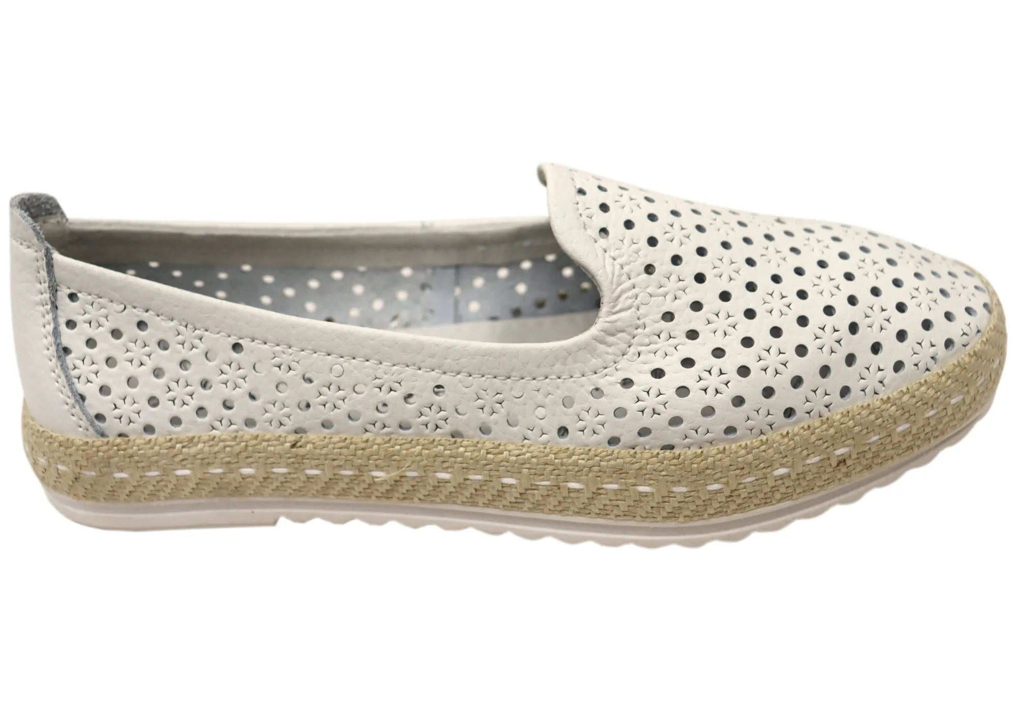 Natural Comfort Flora Womens Comfortable Leather Shoes Flexible Outsole Step Stability