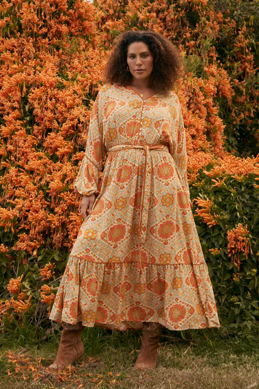 Seasonal piece Cherry Blossom Dress in Aquarius