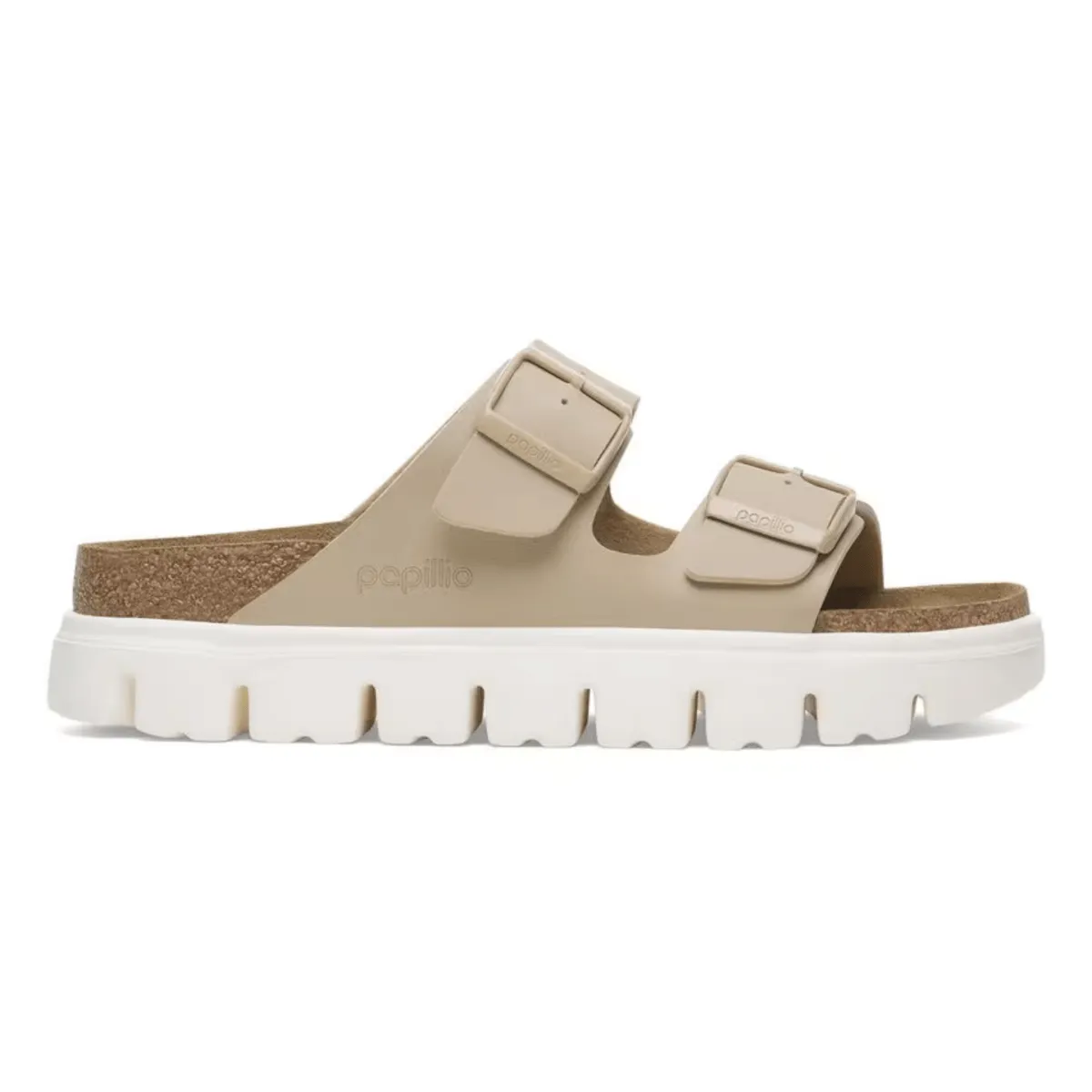 Birkenstock Women's Arizona Chunky Birko-Flor Sandcastle Strap Shoe Game