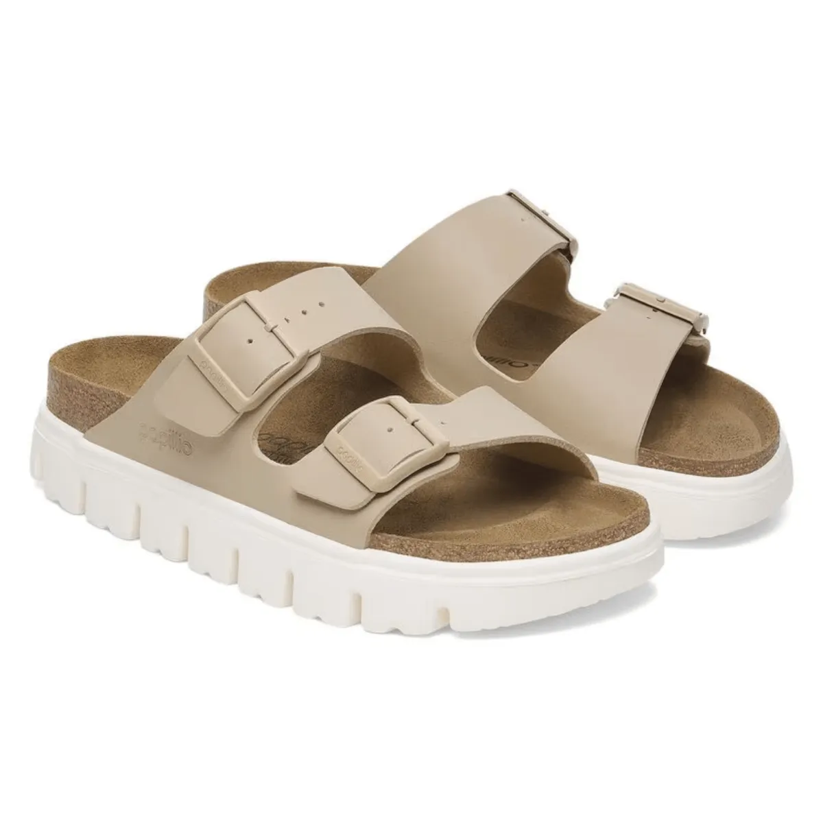 Birkenstock Women's Arizona Chunky Birko-Flor Sandcastle All Fit Style