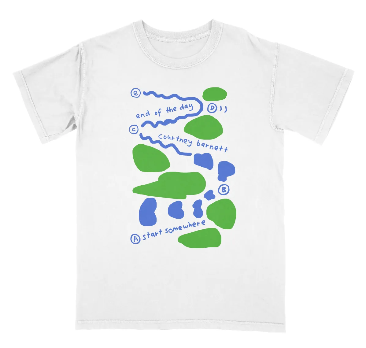 soft look Simple and Cozy End Of The Day White T-Shirt