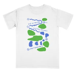 Recycled Polyester Blend Eco friendly materials End Of The Day White T-Shirt